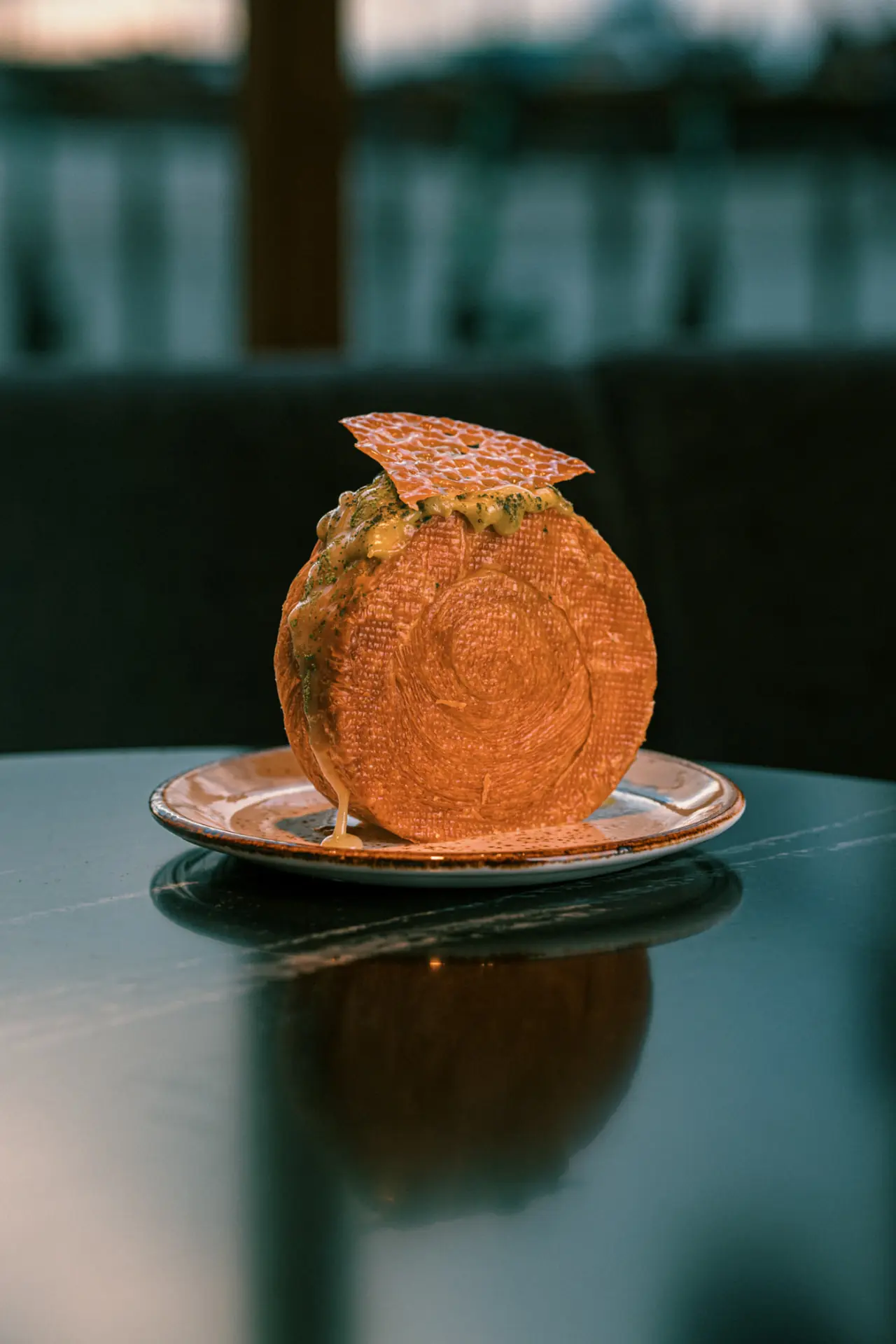 Filled spiral croissant at About Contrasts